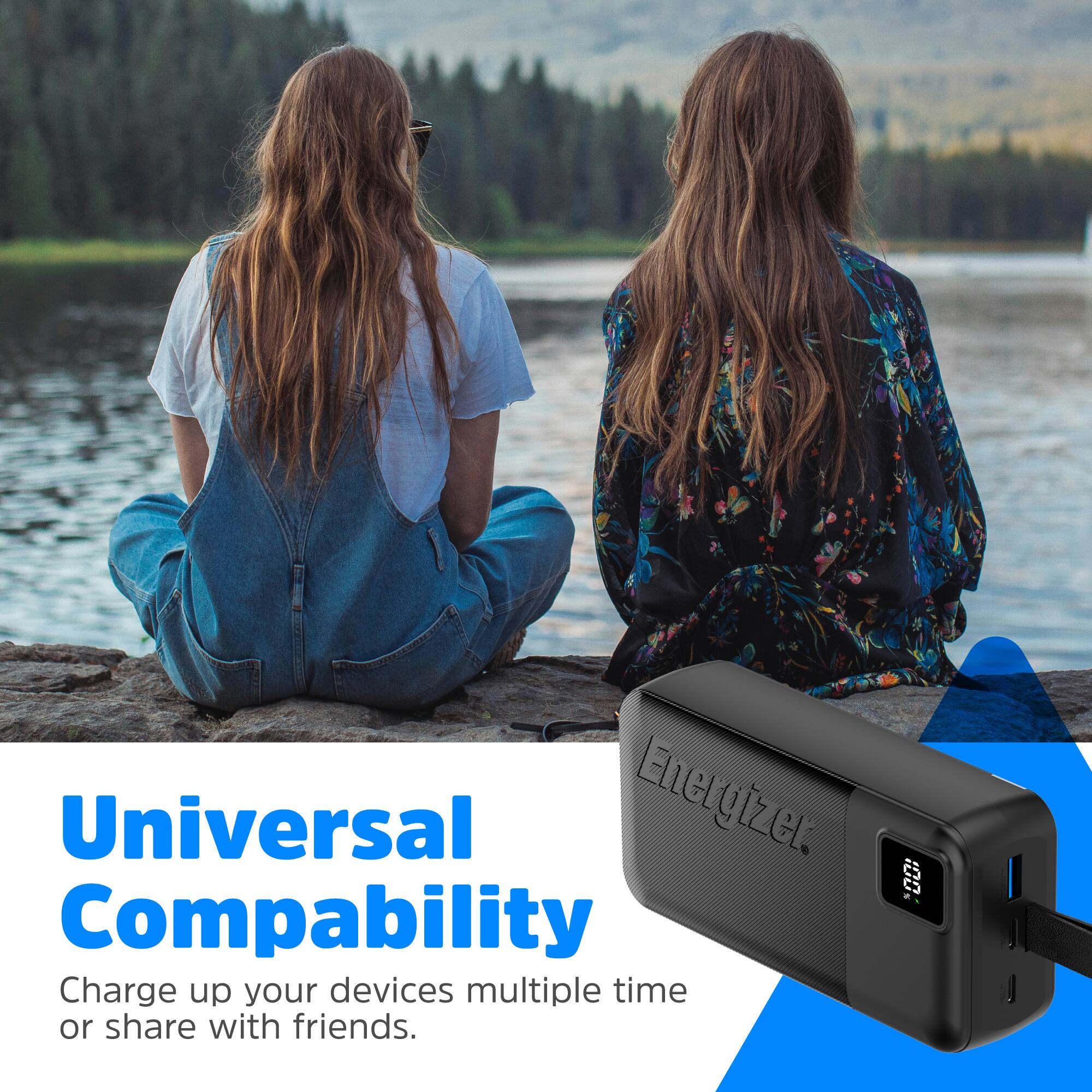 Energizer Enel Universal Compatibility Charge up your devices multiple times or share with friends.