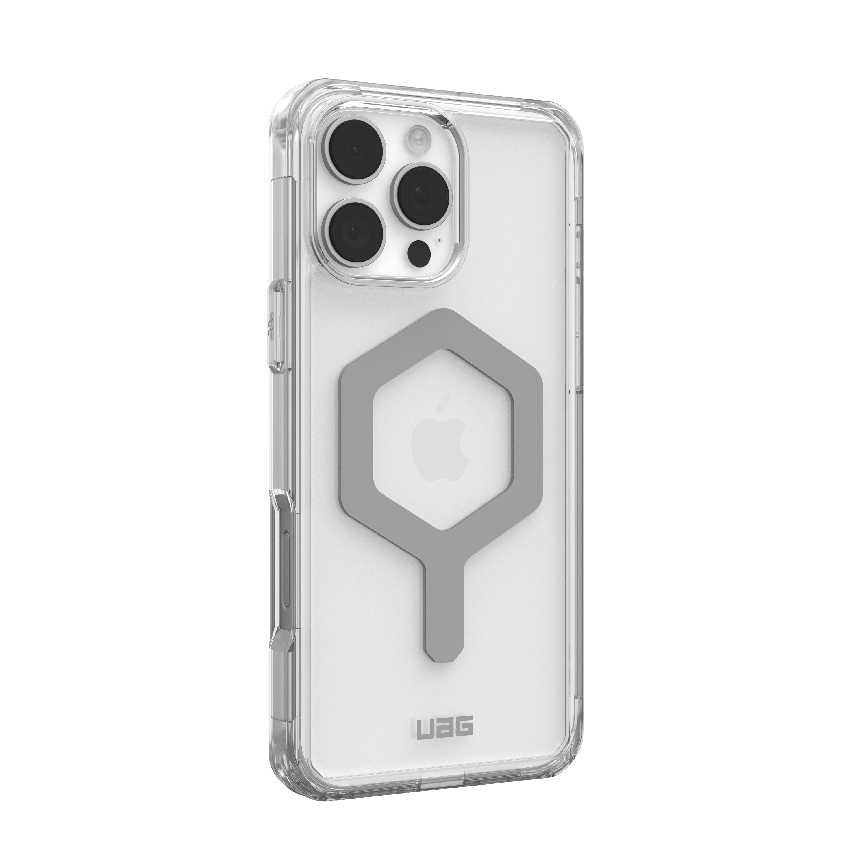 Alt View 2. UAG - Plyo Series Case with Magsafe for Apple iPhone 16 Pro Max - Ice/Silver.