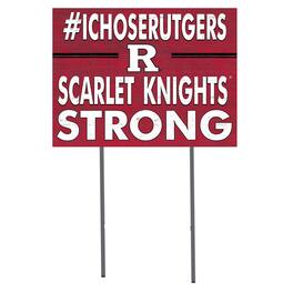 Jardine - Rutgers Scarlet Knights 18'' x 24'' I Chose Lawn Sign - Red