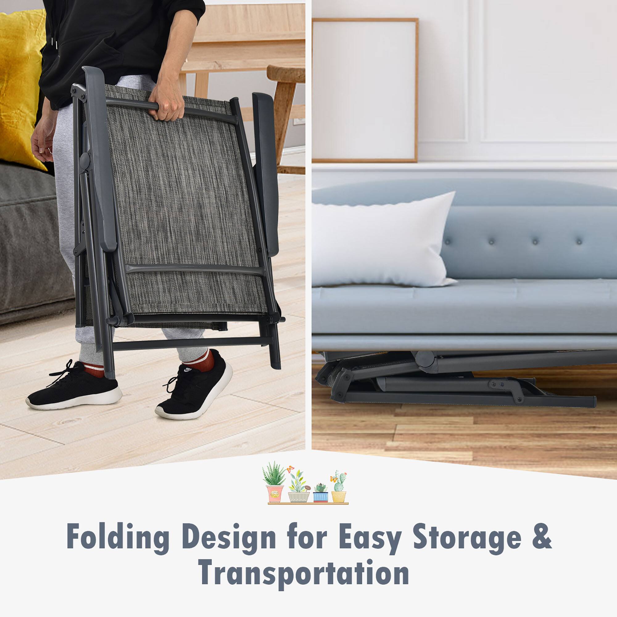 Folding Design for Easy Storage & Transportation