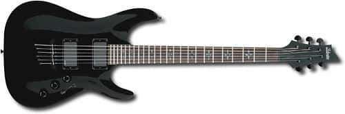 Schecter - C1 Hellraiser 6-String Full-Size Electric Guitar - Gloss Black - Larger Front