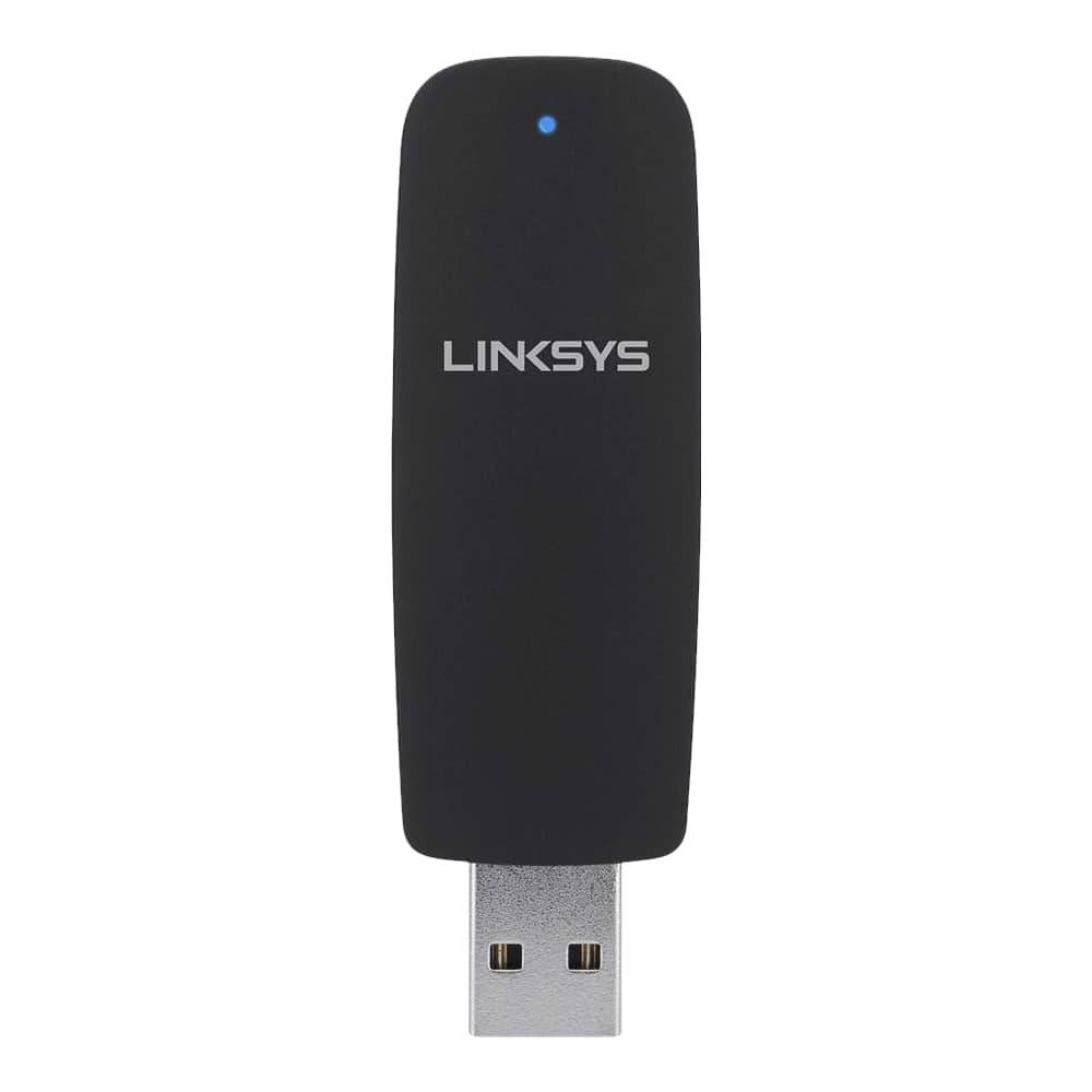 Linksys - Wireless-N USB Adapter - Black - Front_Zoom