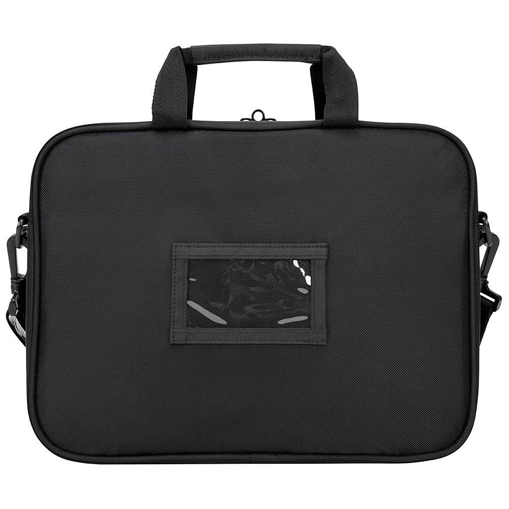 Back View: Targus - Intellect Slim Briefcase for 12.1" Notebooks/Chromebooks - Black
