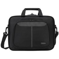 Targus - Intellect Slim Briefcase for 12.1" Notebooks/Chromebooks - Black - Front_Zoom