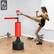 Alt View 6. Soozier - Boxing Bag, Freestanding Punching Bag with Speed Ball, Rotating Boxing Bar and Gloves, Weighted Base - Black, Red.