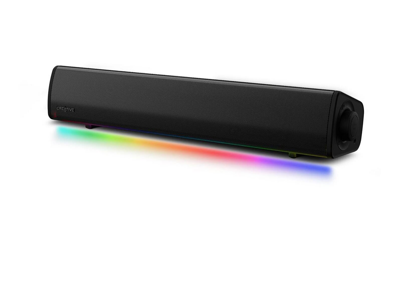 Alt View 4. Creative Labs - Creative Labs Sound Blaster GS3 Compact Gaming Soundbar (Black) - Black.