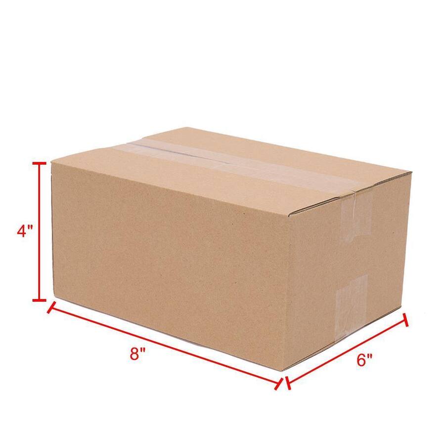 Winado 100 8x6x4 Cardboard Paper Boxes Mailing Packing Shipping Box ...