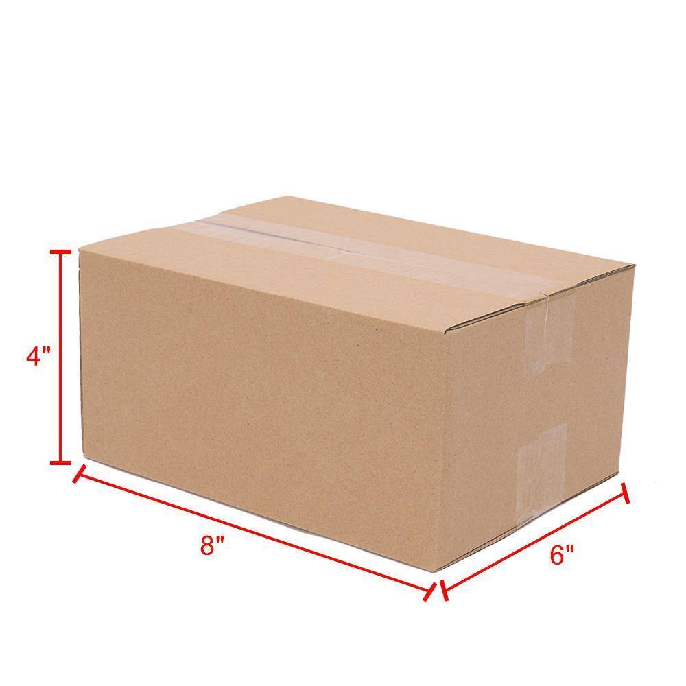 Alt View 3. Winado - 100 8x6x4 Cardboard Paper Boxes Mailing Packing Shipping Box Corrugated Carton Recyclable Kraft Carton for Packing New.