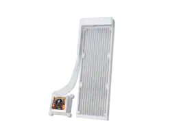 Lian Li - Hydroshift 360 AIO - Side-Mount Cool Path - 2.88 LCD - 480x480 Res - No Fan, (HSLCD36NW) - White