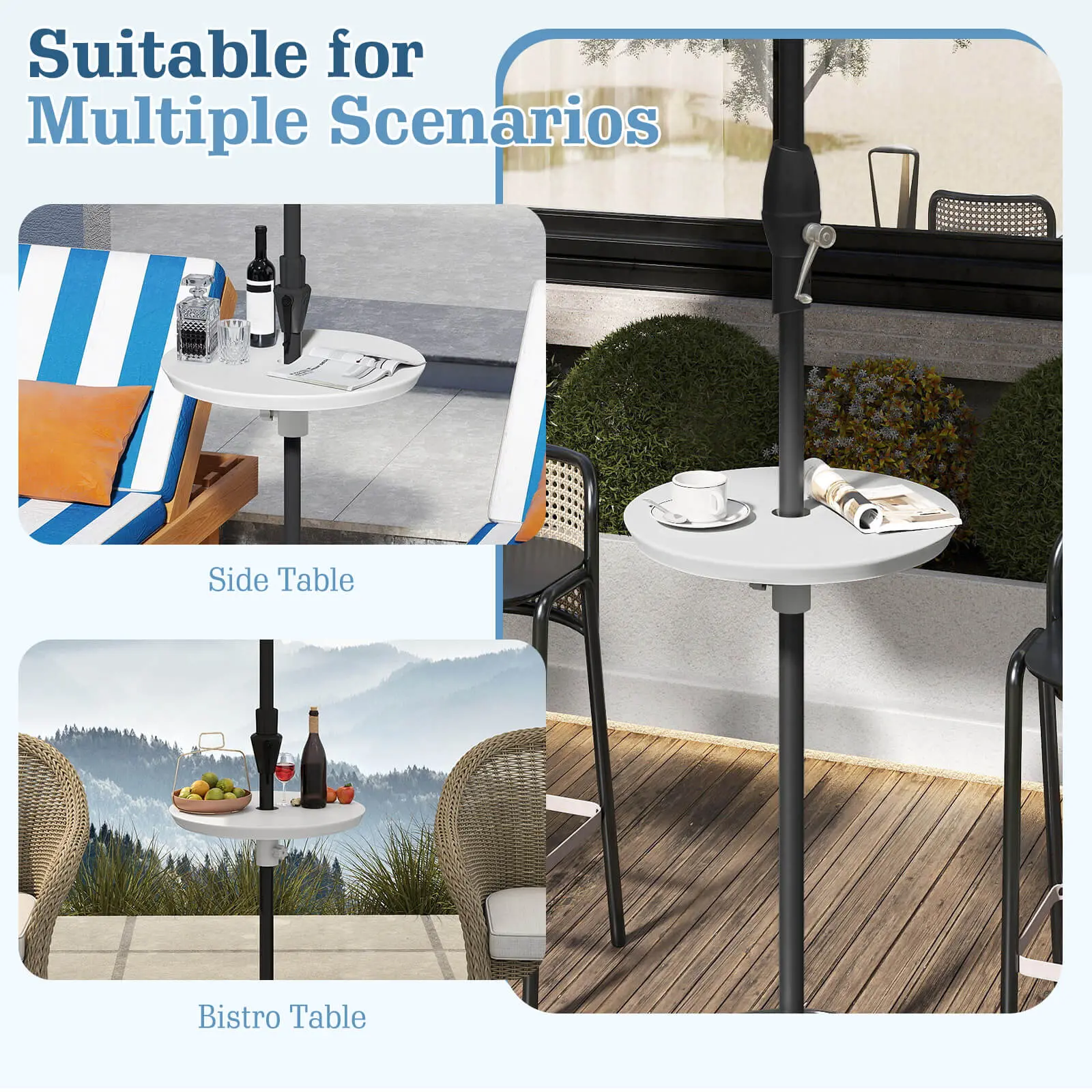 Suitable for Multiple Scenarios

Side Table

Bistro Table