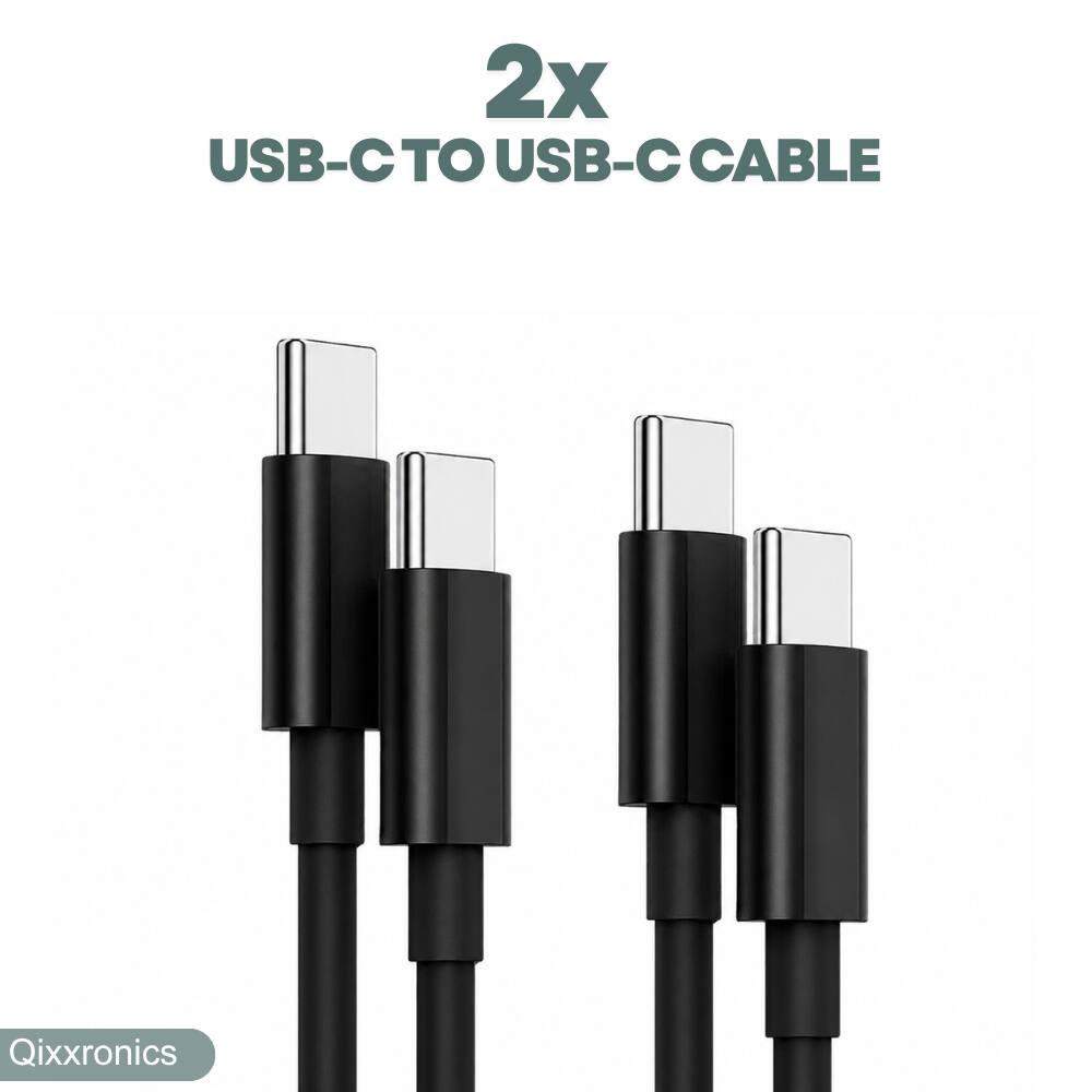 2x USB-C TO USB-C CABLE

Qixxronics