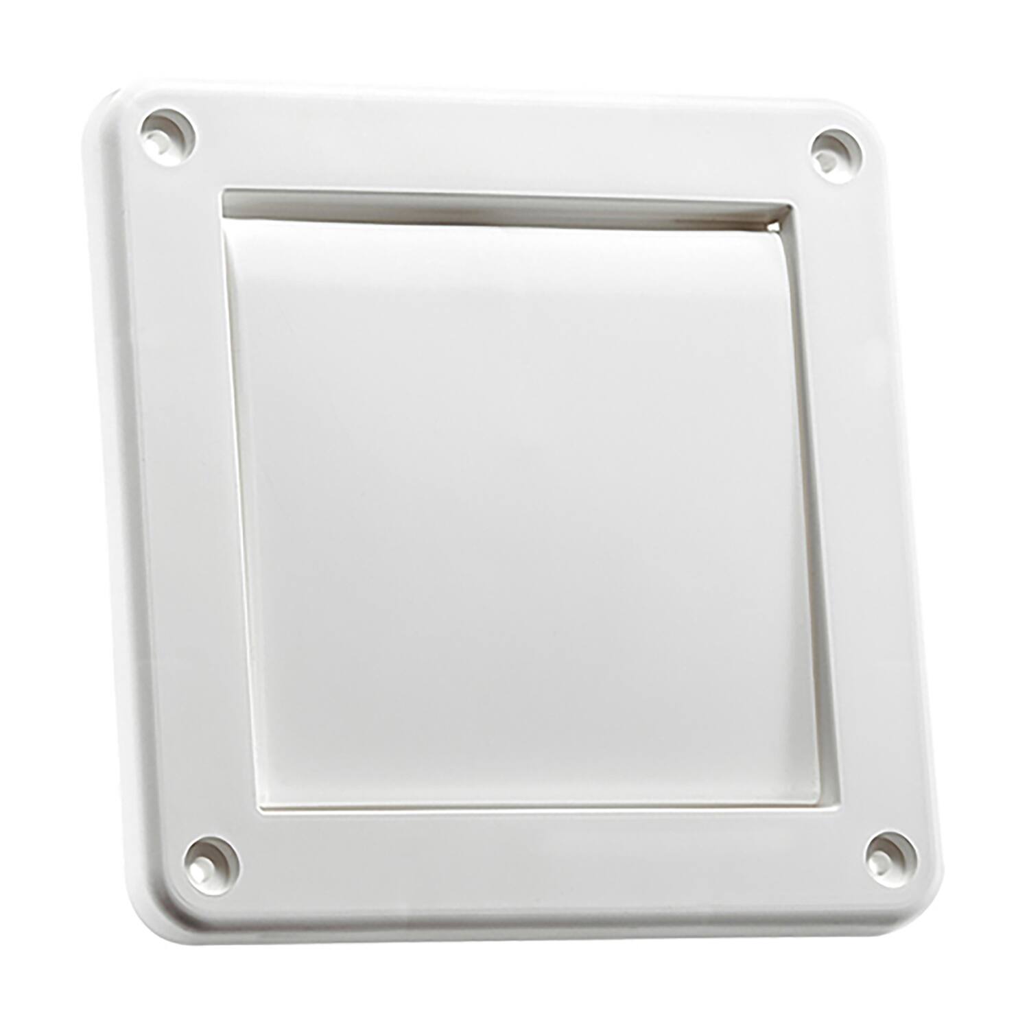 Alt View 1. Lambro - 4" Bath Fan Exhaust Through-the-Wall Vent Kit, Single Flap Vent, 8 ft Foil Flex Duct, 11" Aluminum Snap-Lock Tail Pipe.