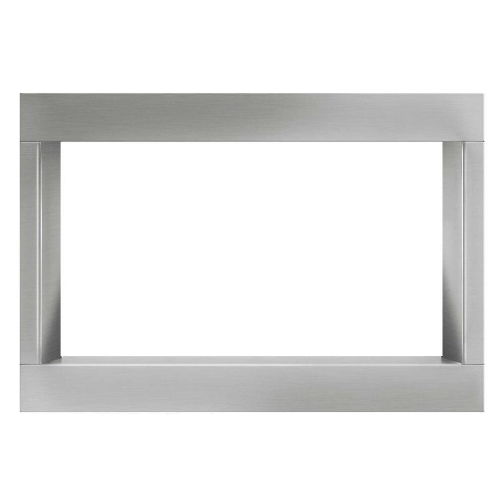 Front. Fisher & Paykel - 25.8" Trim Kit for Microwaves - Stainless Steel.