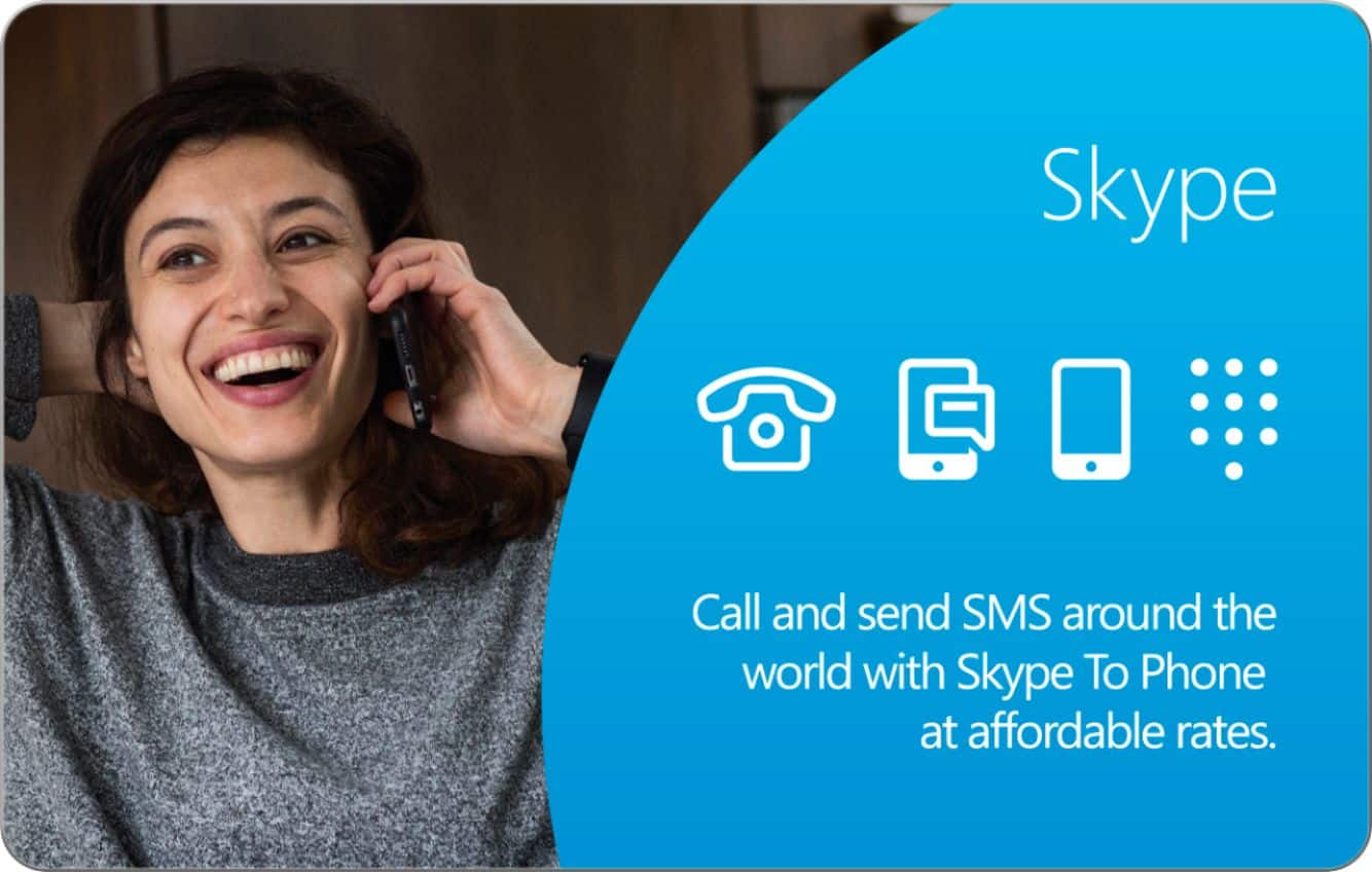 Skype - $25 Prepaid Card - Front Large