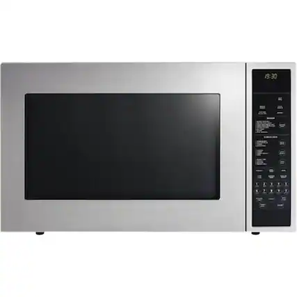 Front. Fisher & Paykel - 1.5 Cu. Ft. Mid-Size Microwave - Stainless Steel.