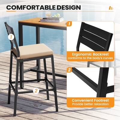 COMFORTABLE DESIGN

1. Ergonomic Backrest conforms to the body's curves
2. Convenient Footrest Provide better relaxation