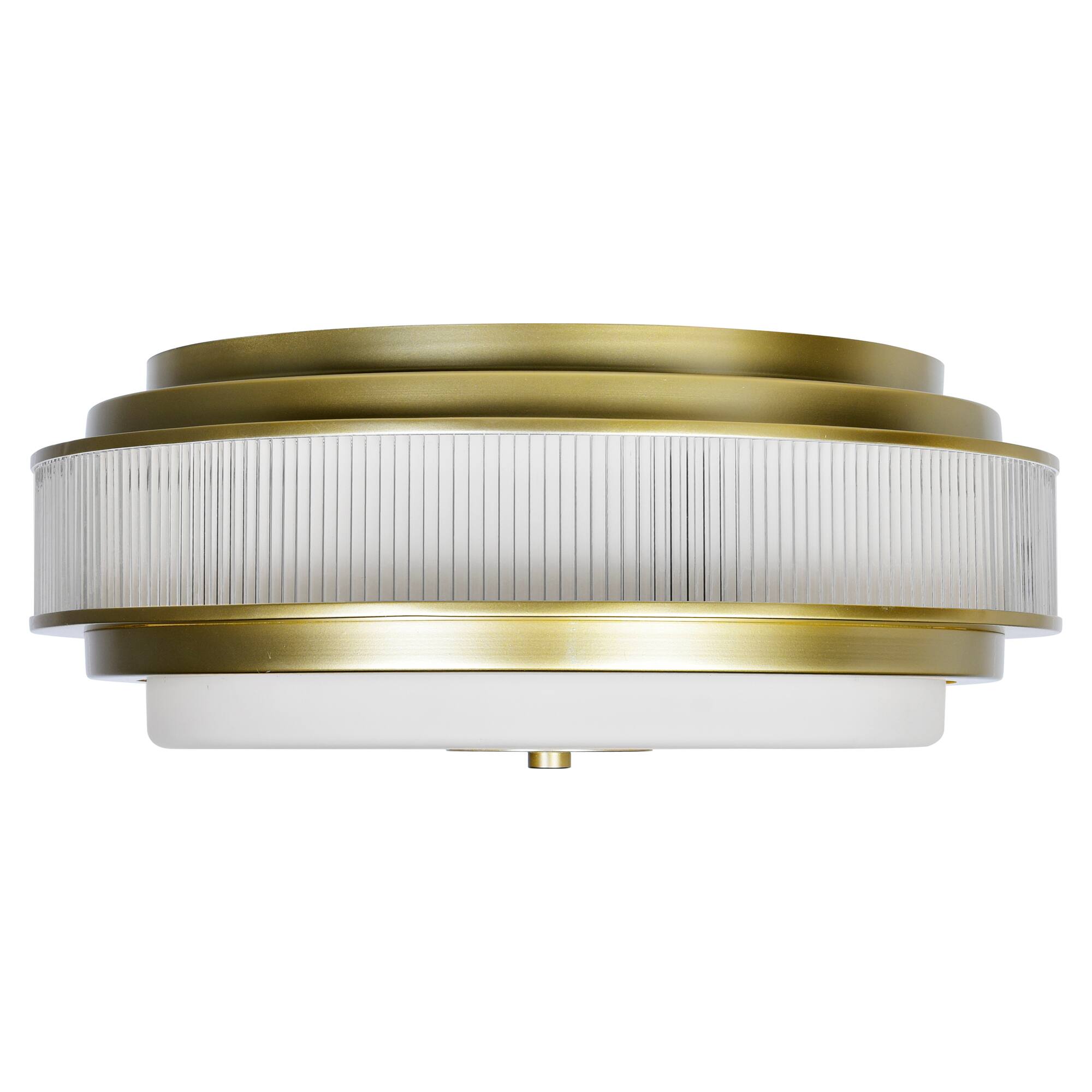 Alt View 1. CWI Lighting - Valdivia 4 Light Satin Gold Flush Mount - Satin Gold.