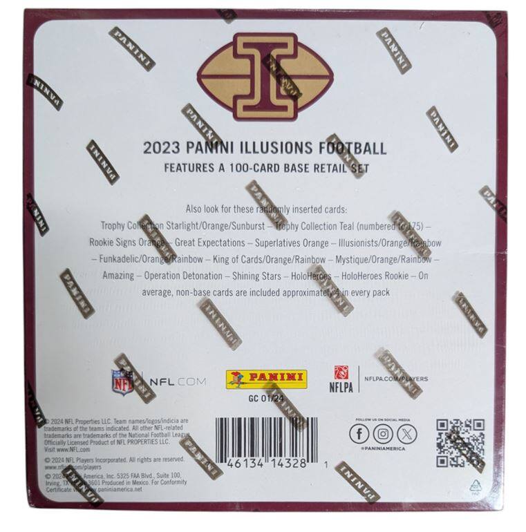 Back. Panini - 2023 Panini illusions Football Mega Box.