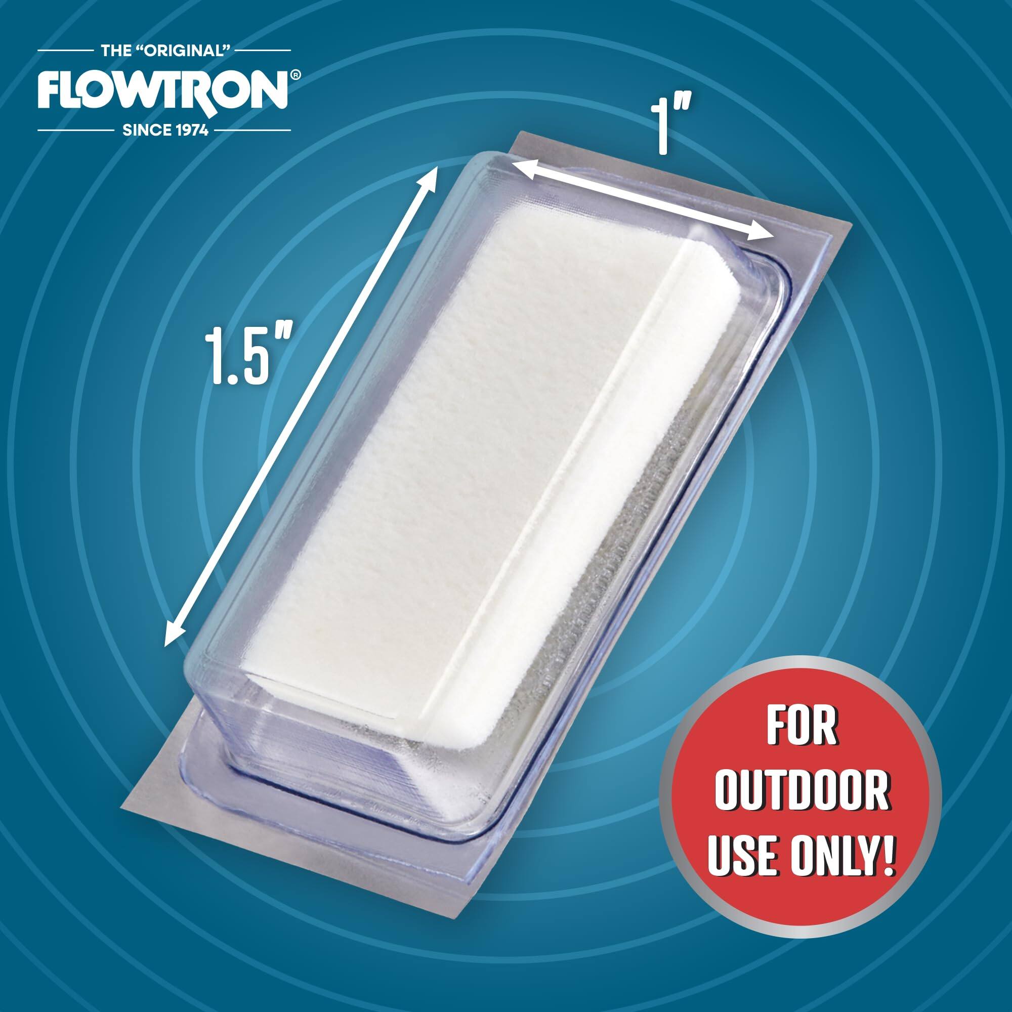 The "Original" Flowtron Since 1974  
1" 1.5"  
For Outdoor Use Only!