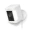 Ring - Spotlight Cam Plus Outdoor/Indoor 1080p Plug-In Surveillance Camera - White