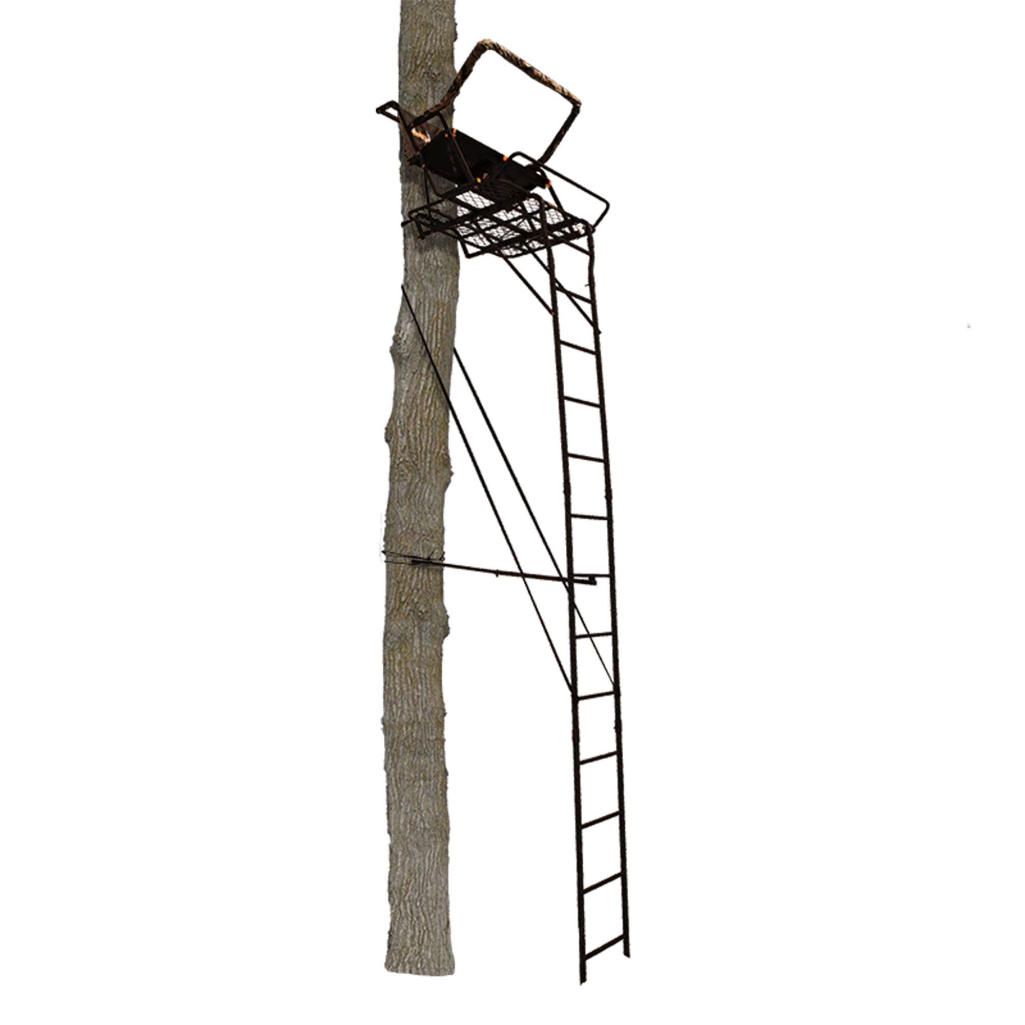 Alt View 7. Muddy - Muddy The Partner 17 Foot Hunting Ladderstand, 2 Person Climbing Tree Stand - Black.