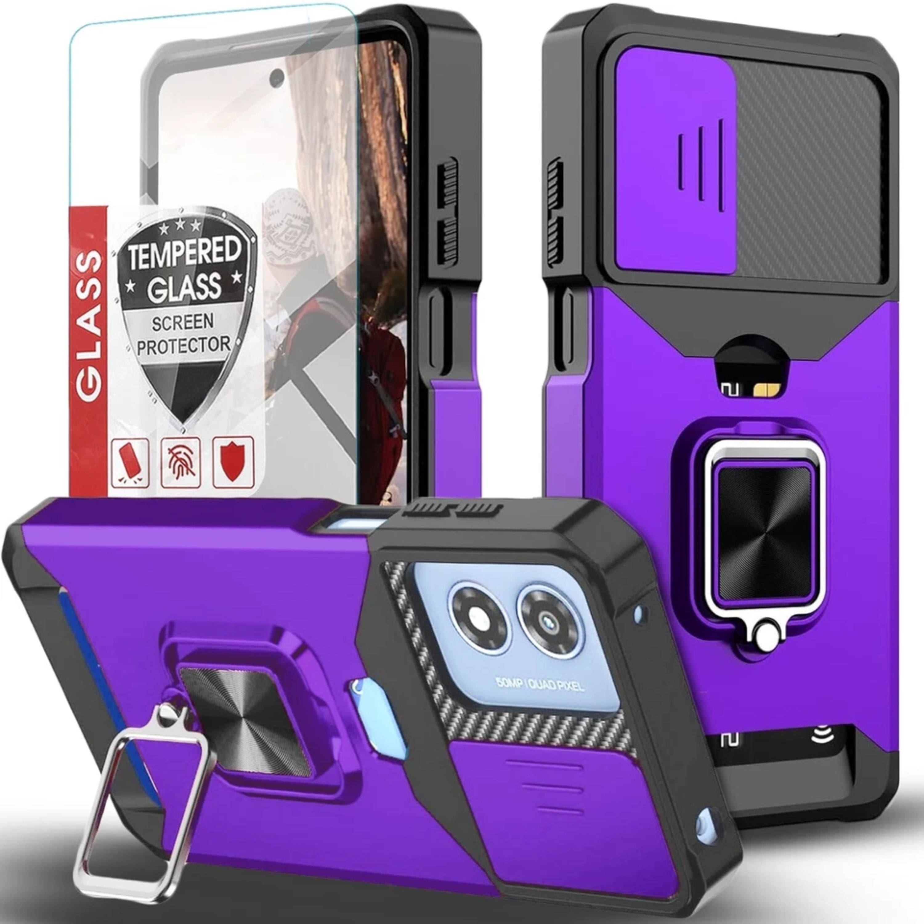 Kitcheniva - Ultra Protective Shockproof Phone Case For Moto G Play 2024 - Purple price history on PriceWatchPro