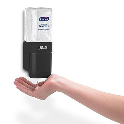 Purell HAND SANITIZER  
HAND SANITIZER  
KILLS 99.99% OF GERMS  
CONTAINS 62% ALCOHOL  
NET WT. 12 OZ (340g)