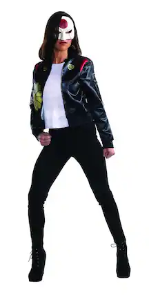 Front. Rubies - Suicide Squad Katana Costume Kit Adult Small - Black.