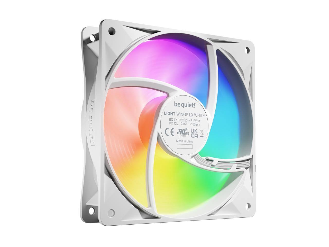 be quiet!  
LIGHT WINGS LX WHITE  
BQ LX1-12025-HR-PWM  
DC12V 0.45A 2100rpm  
CE  
UK  
US  
CA  
Made in China