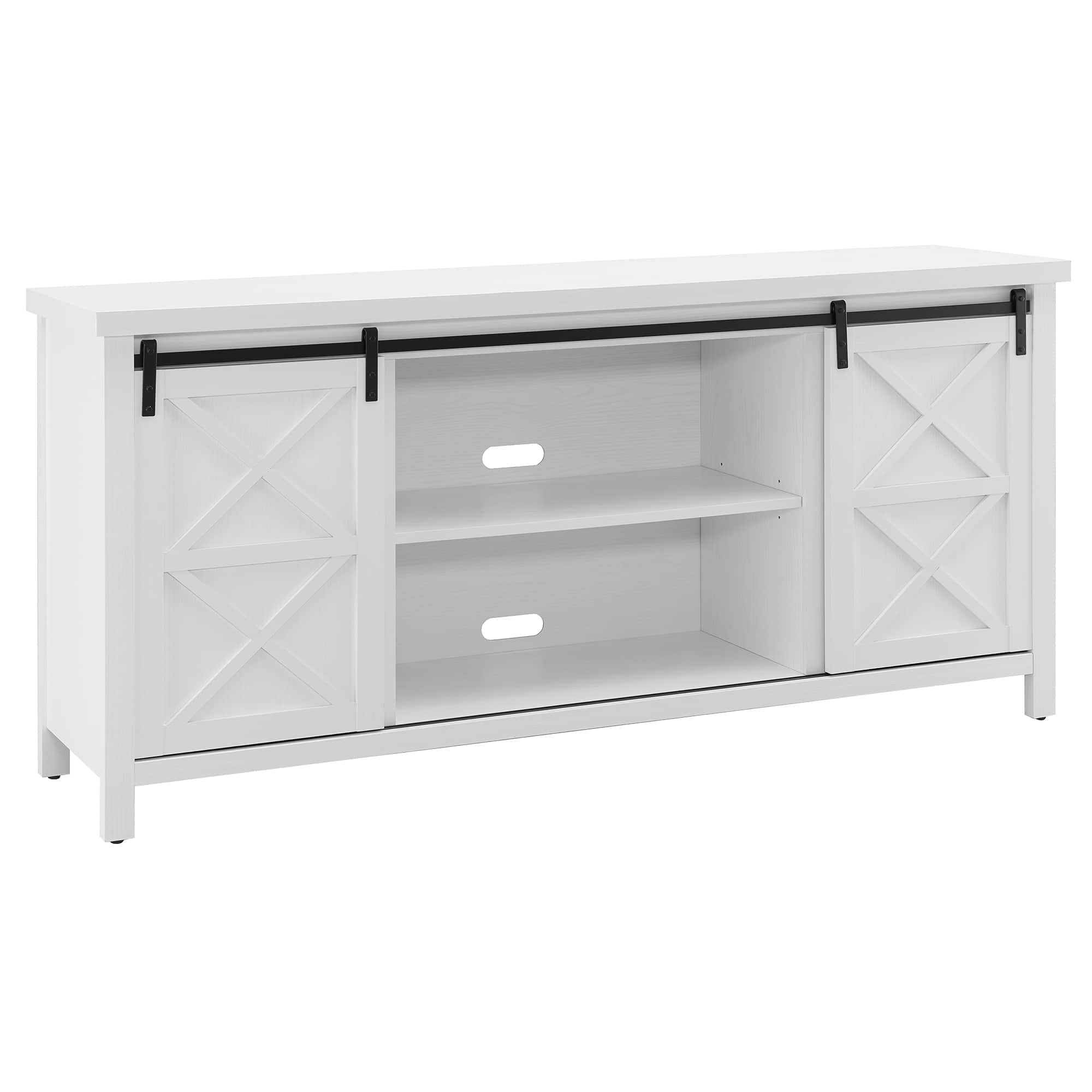 Angle. Henn & Hart - Elmwood TV Stand for Most TVs up to 75" - White.
