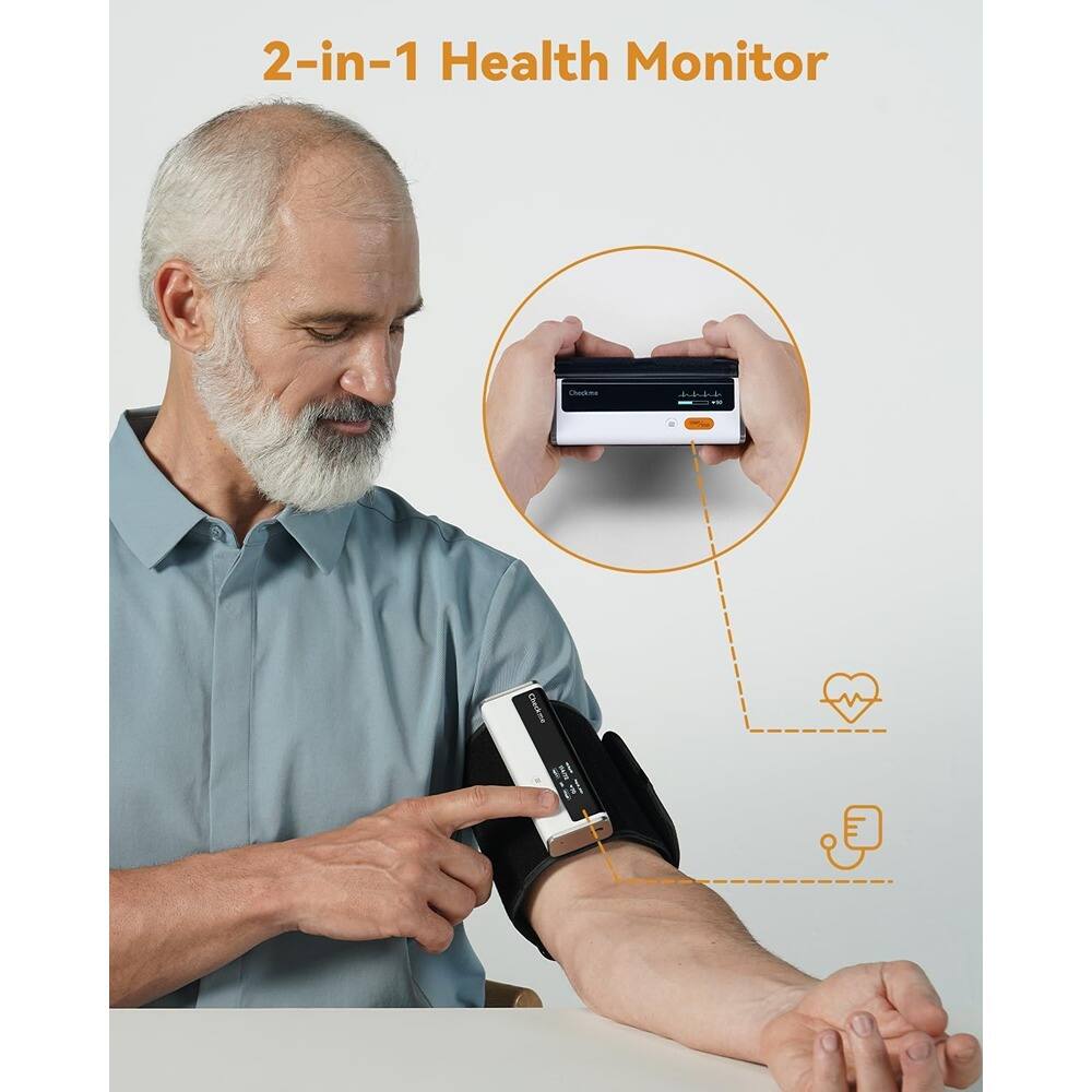 2-in-1 Health Monitor

Check your blood pressure and heart rate with ease.