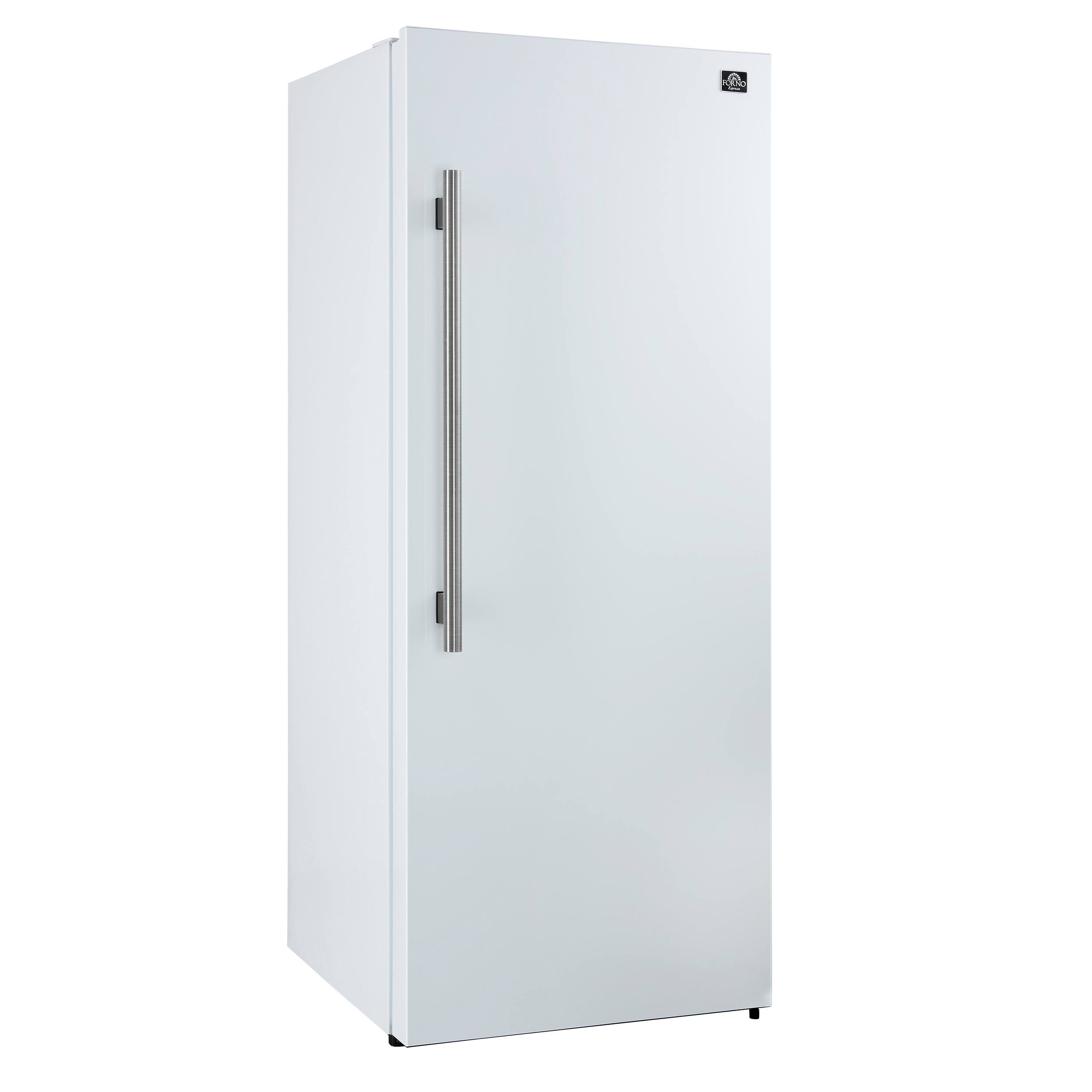 Alt View 3. Forno Appliances - Maderno 13.6 Cu. Ft. Right Swing Upright Convertible Freezer with Antique Brass Handles - White.
