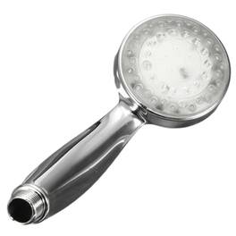 Home Collection - 7-Color LED Shower Head – Automatic Waterfall Bathroom Shower with Temperature-Changing Light - Silver