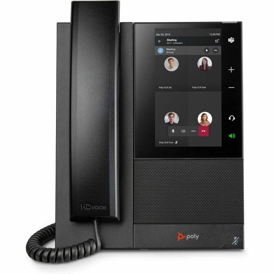 Dec 03, 2019 - 12:05 PM  
Meeting BE17 with 4 attendees  
On hold  
Poly CCX Six  
Poly CCX One  
Poly CCX Four  

HD Voice  
Poly