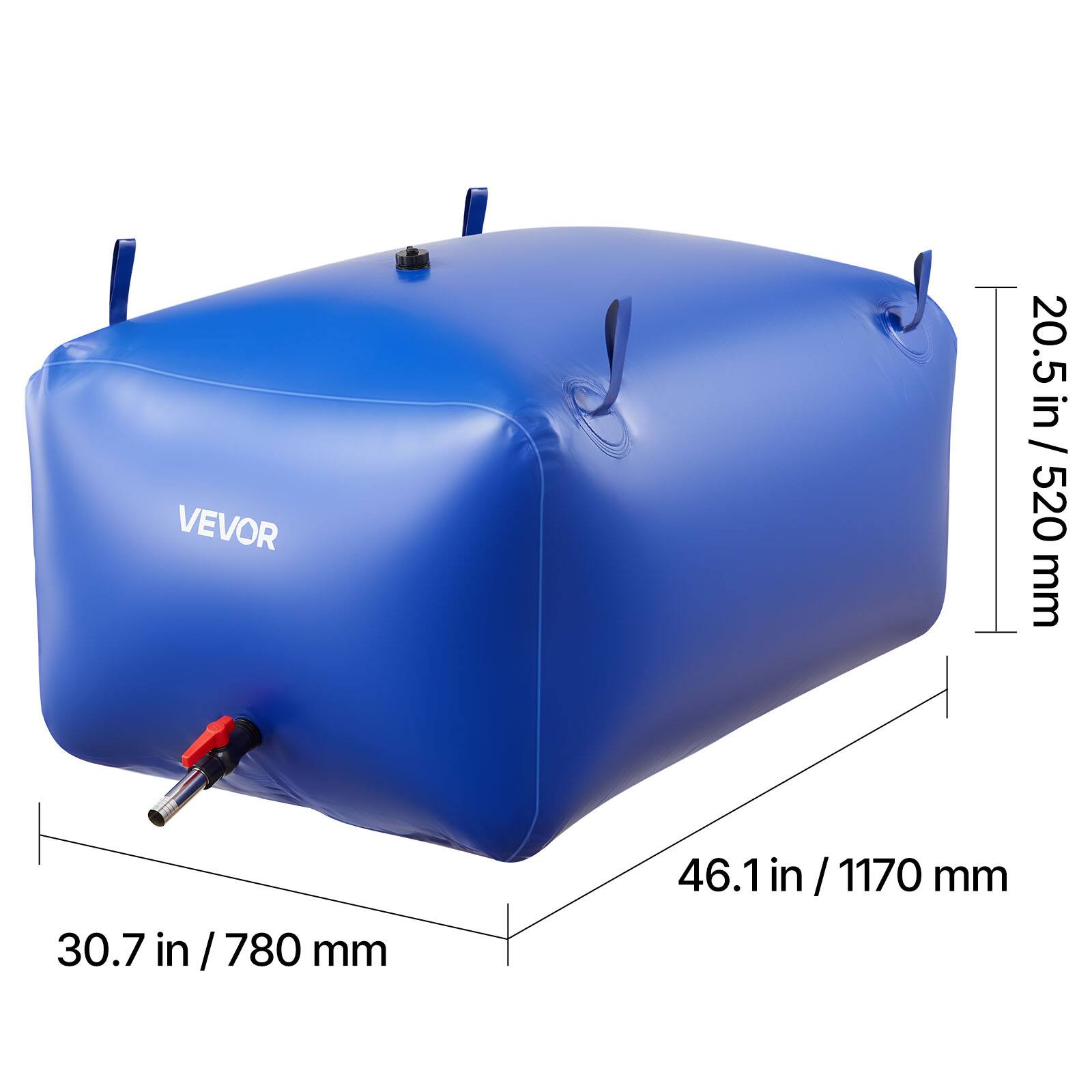 VEVOR 20.5 in / 520 mm  
30.7 in / 780 mm  
46.1 in / 1170 mm