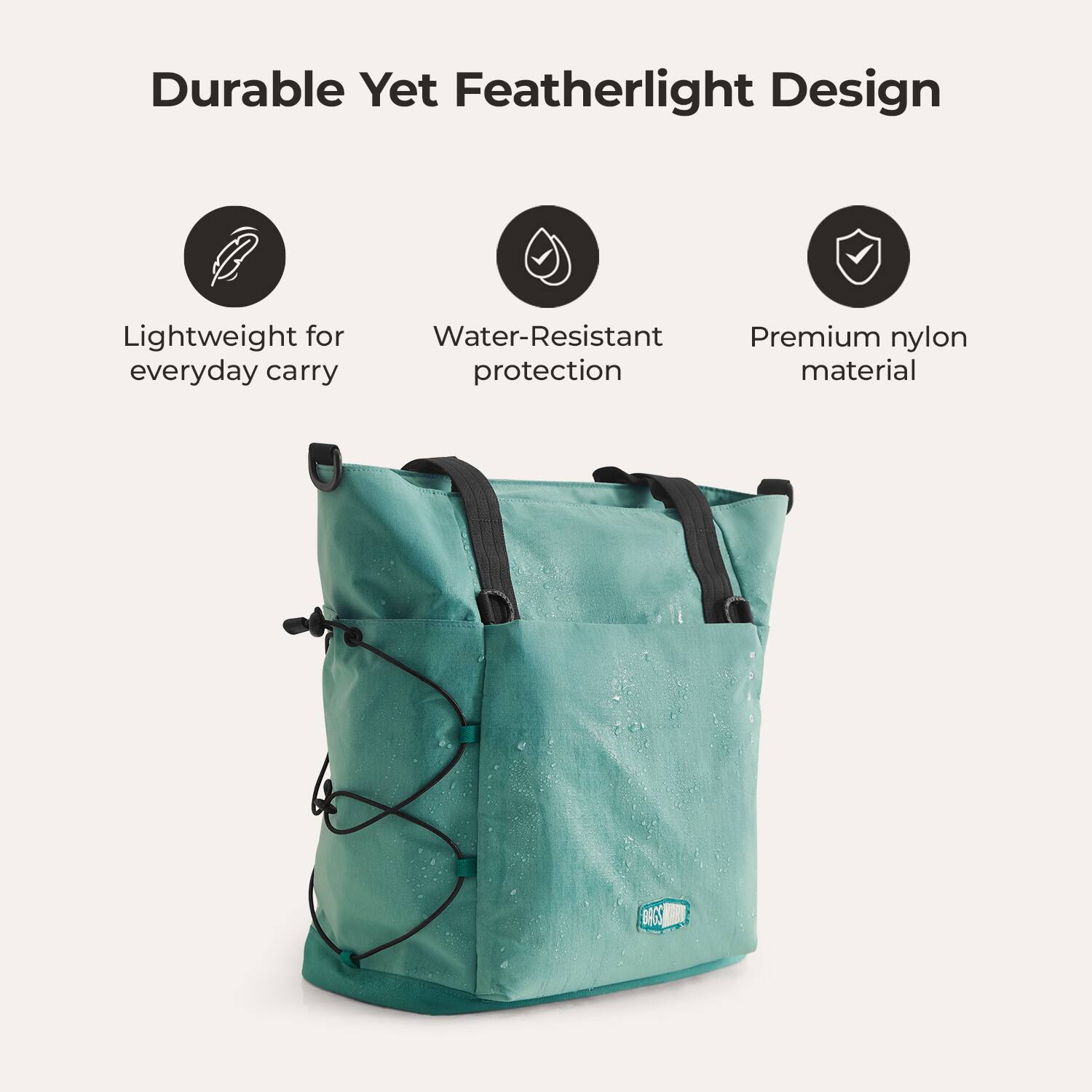 Durable Yet Featherlight Design

- Lightweight for everyday carry
- Water-Resistant protection
- Premium nylon material