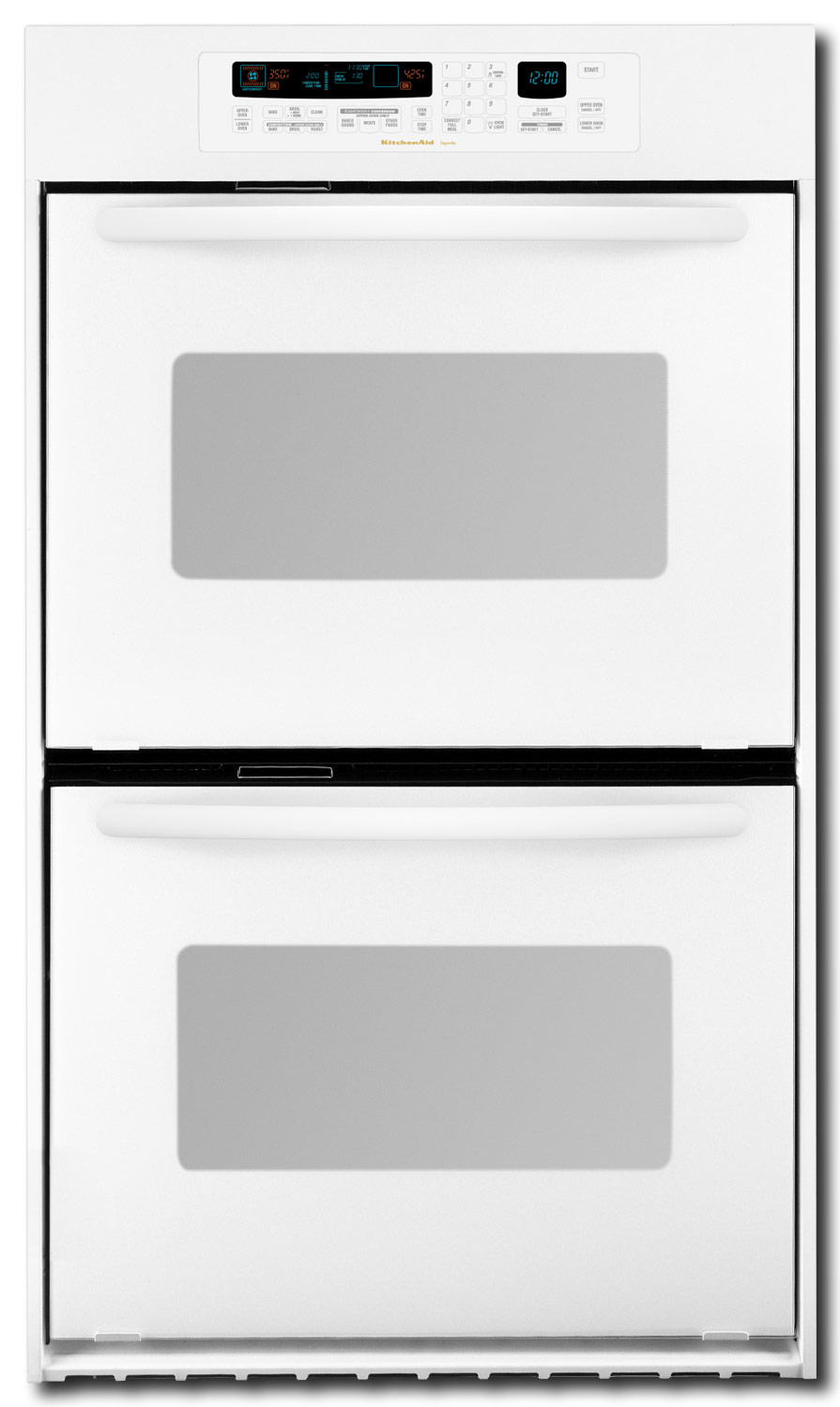 KitchenAid 24-Inch Single Electric Wall Oven (Color: White) in the Single Electric  Wall Ovens department at