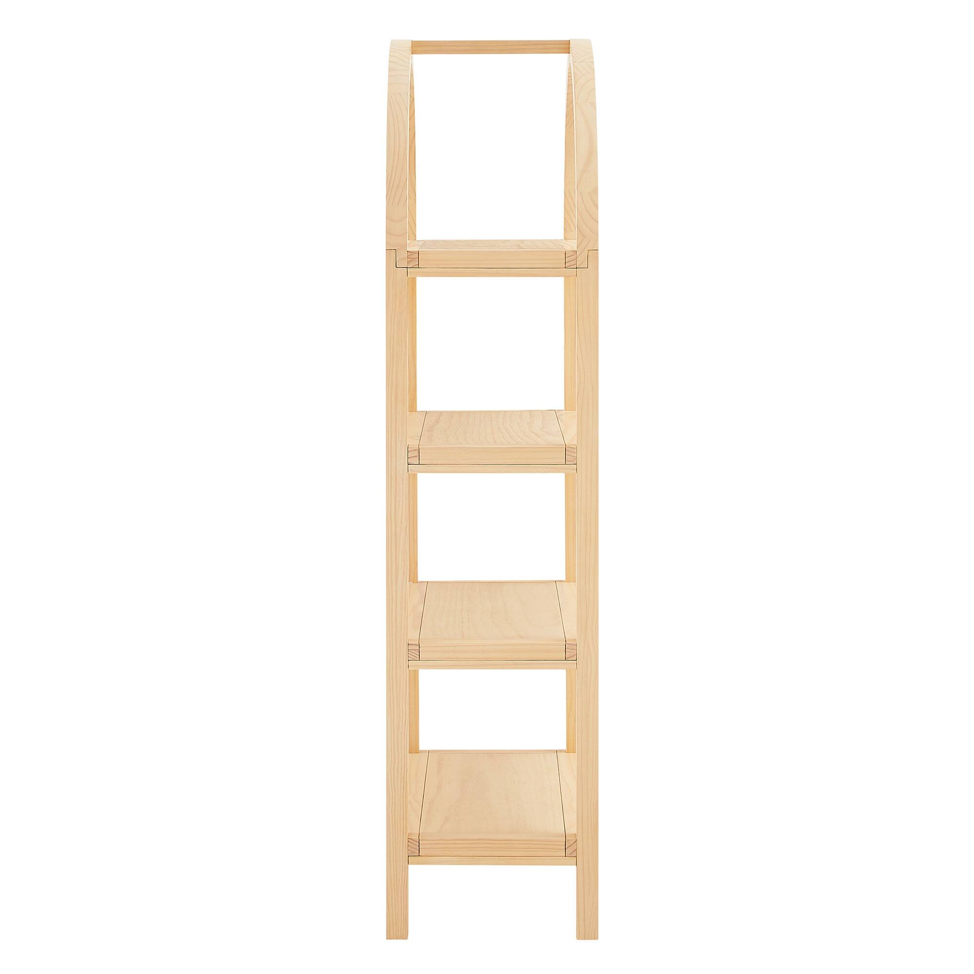 Alt View 2. Modway - Vexley 60 Inch Arched Bookshelf by Modway - Natural.