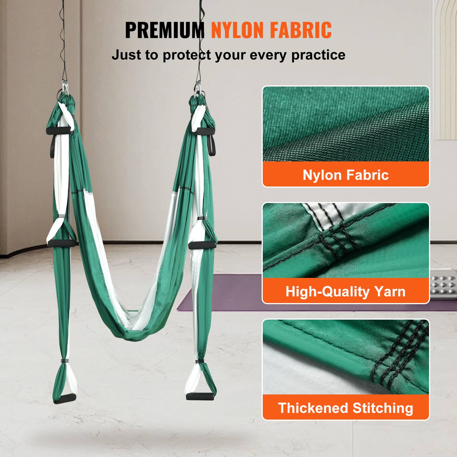 PREMIUM NYLON FABRIC  
Just to protect your every practice  

Nylon Fabric  
High-Quality Yarn  
Thickened Stitching