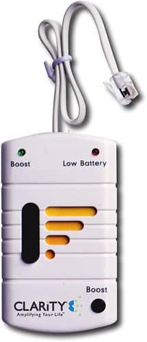 Front Standard. Clarity - Portable In-Line Telephone Amplifier.