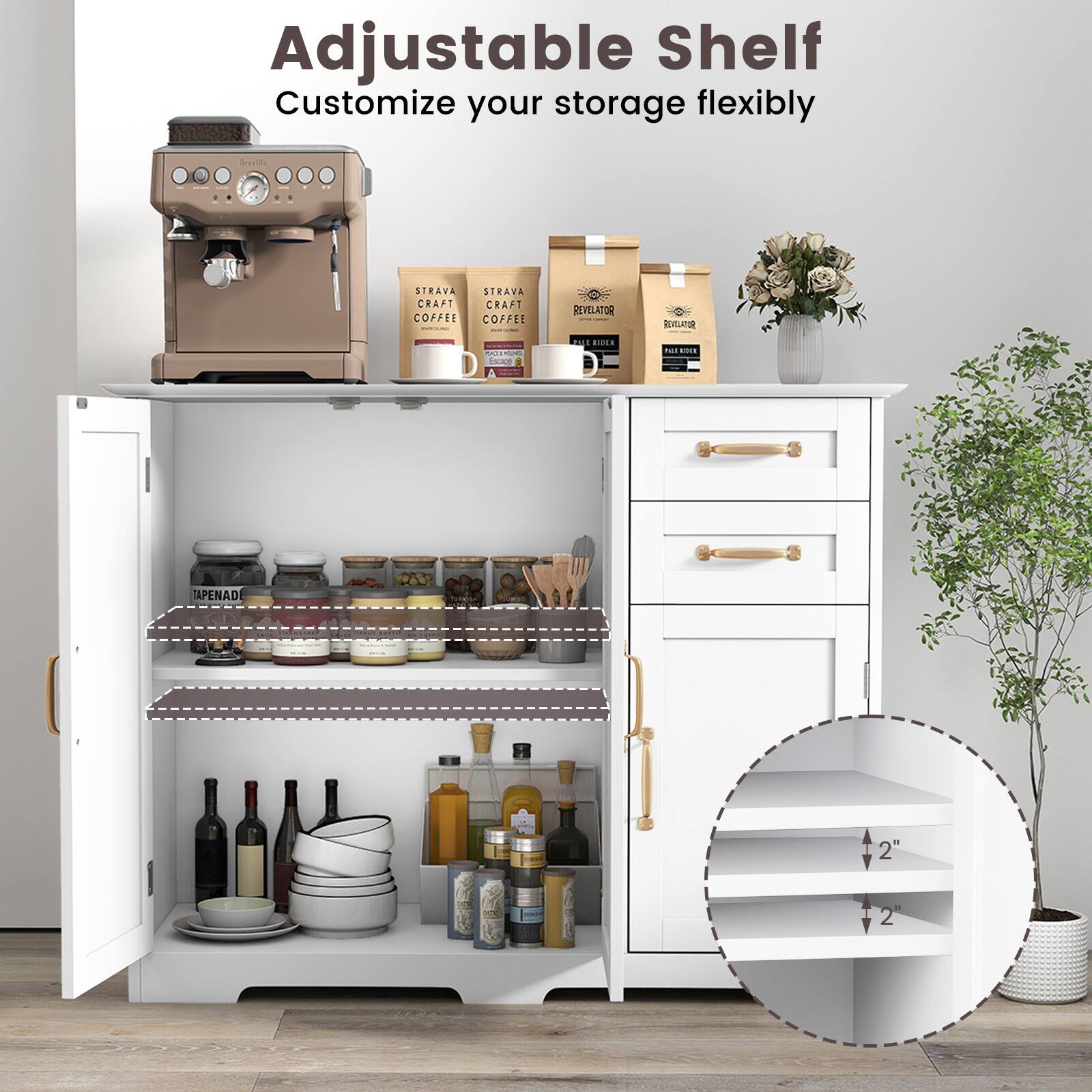 Adjustable Shelf Customize your storage flexibly

STRAVA STRAVA CRAFT CRAFT COFFEE COFFEE
REVELATOR
REVOLATOR
Escaa
UE RIDER
not EDER
TAPENAD
2"
2"