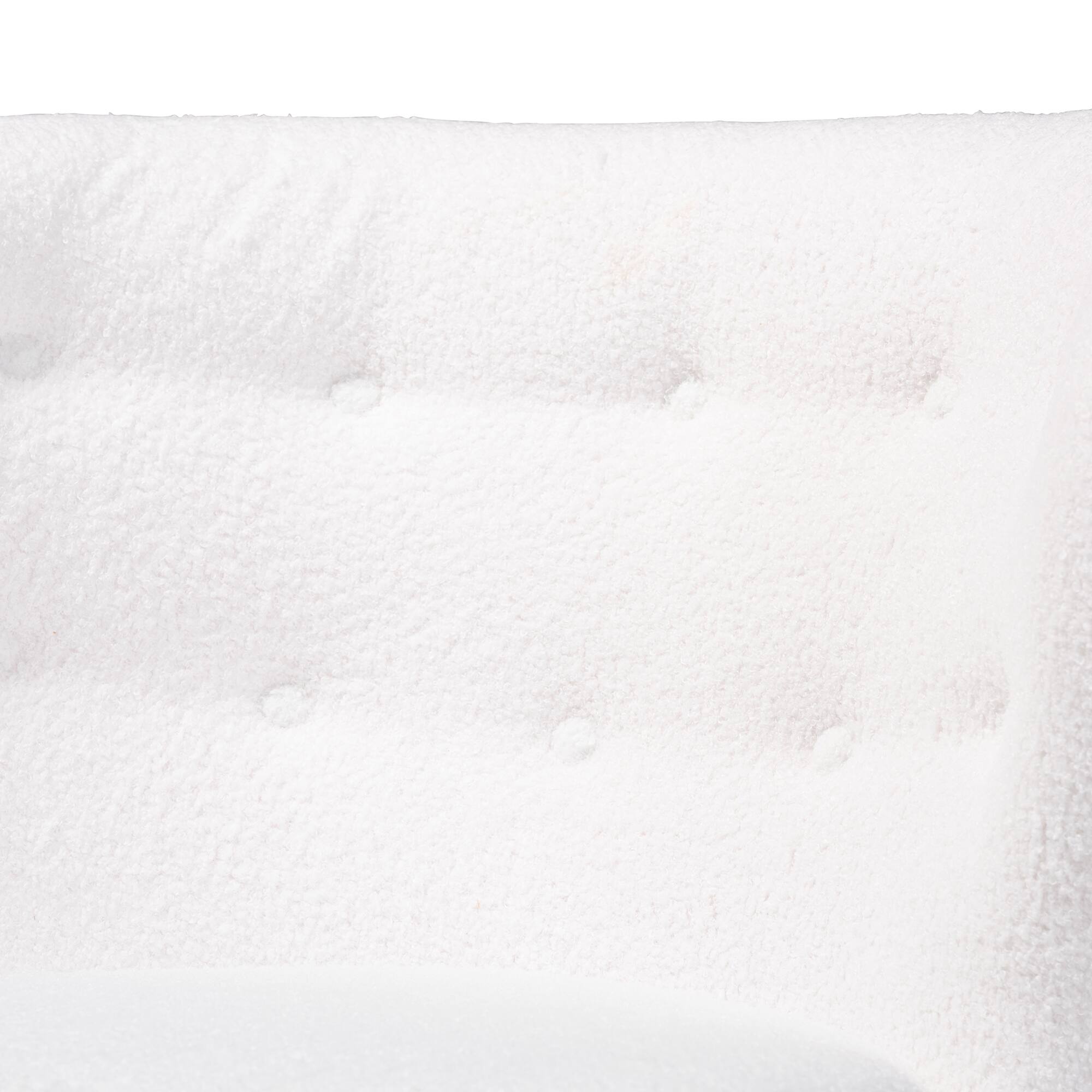 Alt View 2. Baxton Studio - Cabrera Modern and Contemporary Boucle Upholstered and Walnut Finished Wood Accent Chair - White/Walnut Brown.