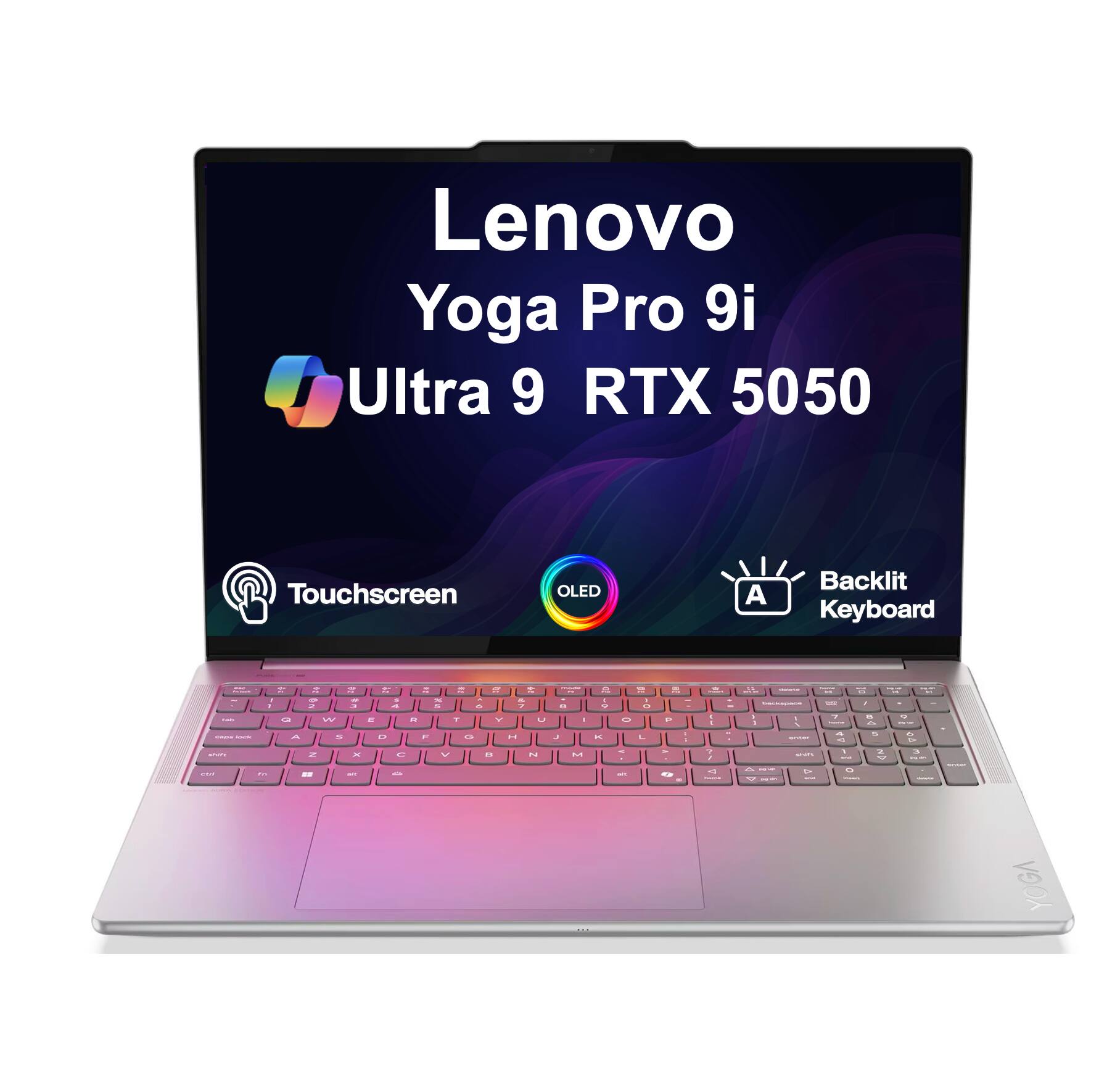 Lenovo Yoga Pro 9i Ultra 9 RTX 5050 Touchscreen OLED Backlit Keyboard
