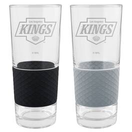 Great American Products - Los Angeles Kings 22oz. Logo Score Pint Glass Two-Piece Set - Multicolor