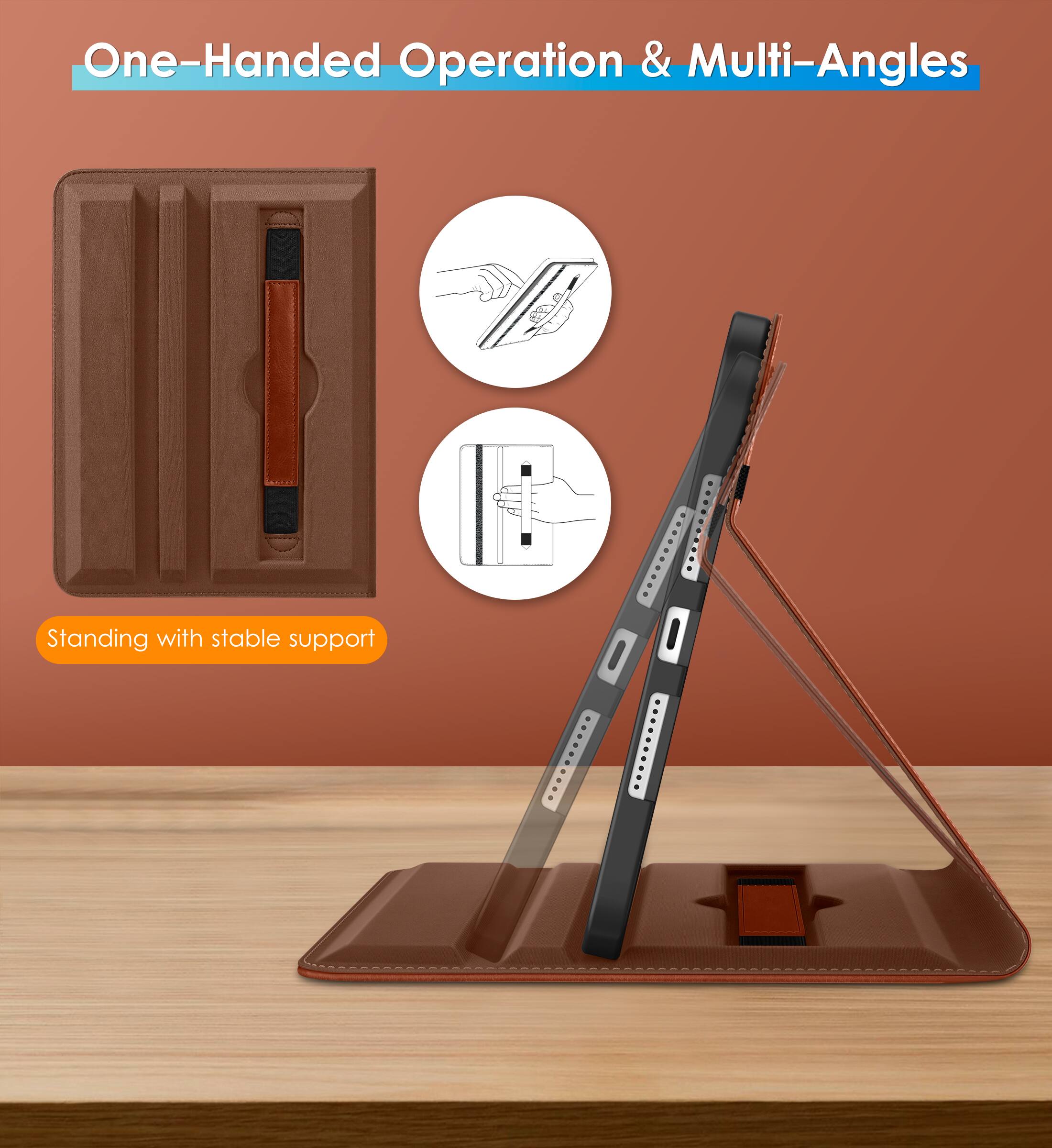 One-Handed Operation & Multi-Angles

Standing with stable support
