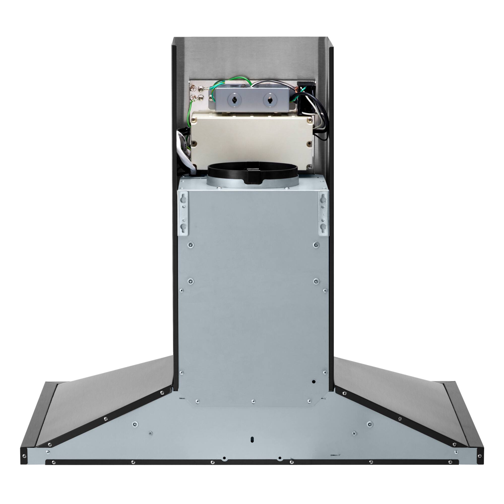 Alt View 3. SKS - 30-inch Smart Externally Vented Chimney Wall Hood with VMAX CFM Technology - Stainless Steel.
