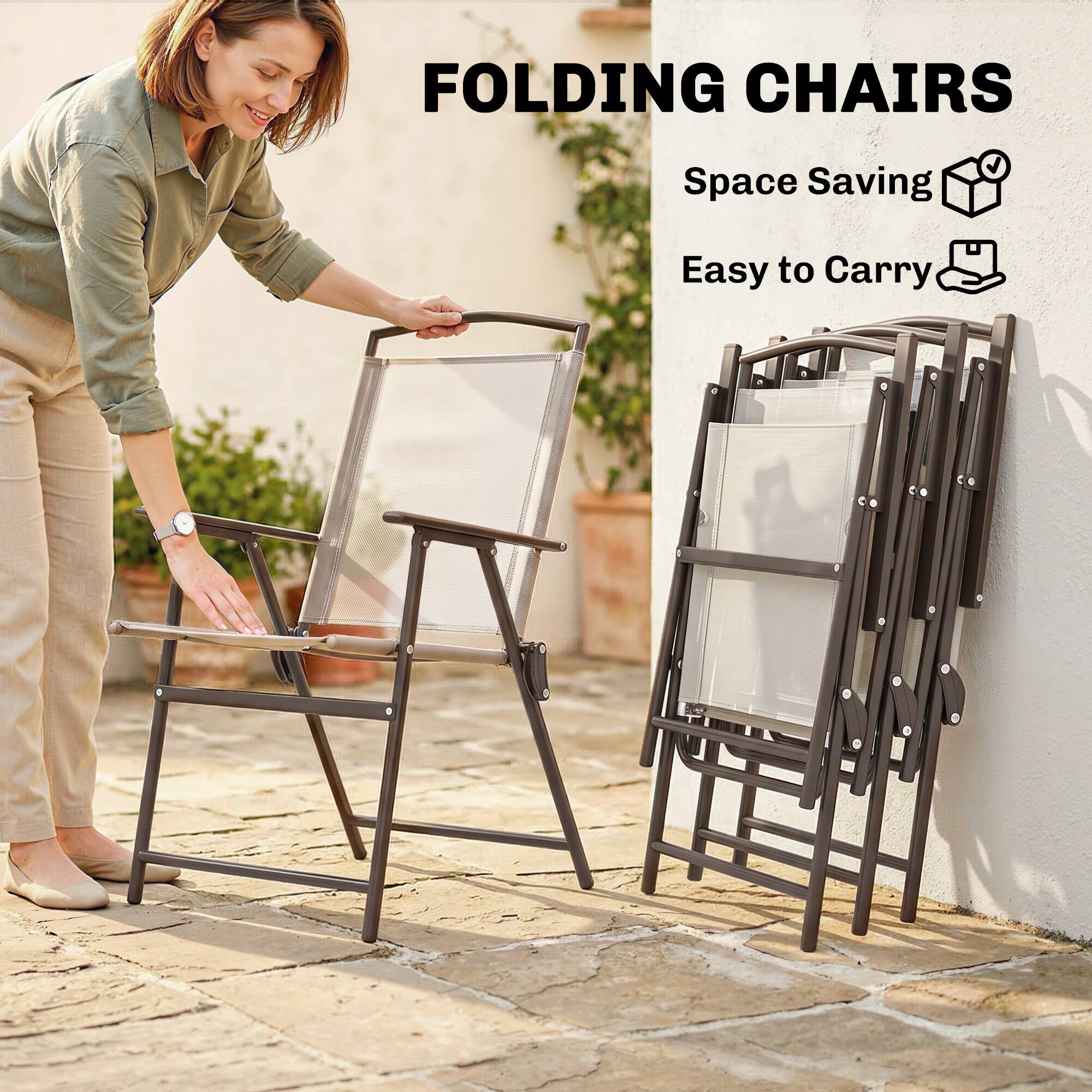 FOLDING CHAIRS

Space Saving
Easy to Carry