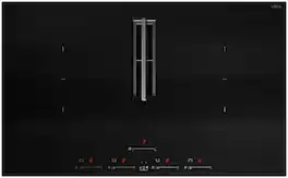 Elica - NikolaTesla Flux 36 in. Built-In Electric Induction Downdraft Cooktop with 4 Elements - Black