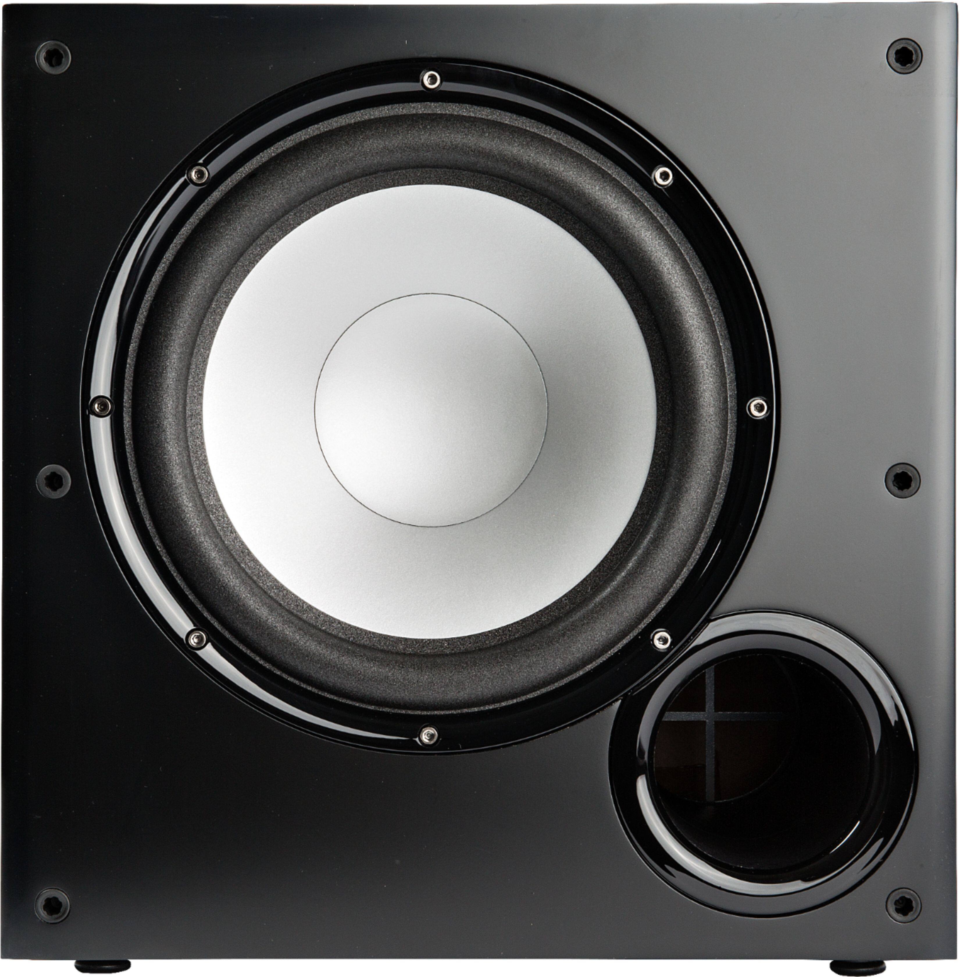 Alt View 11. Polk Audio - PSW108 10" Powered Subwoofer, 100W Peak Power, Explosive Performance for Movies & Music - Black.
