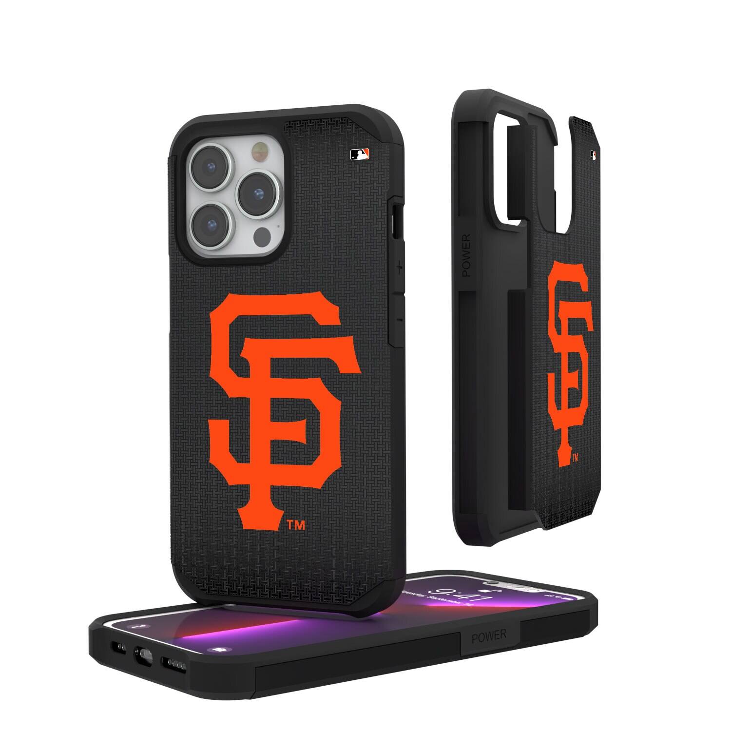 Keyscaper - MLB - San Francisco Giants Linen Logo iPhone Rugged Case - 14 Pro - Black price history on PriceWatchPro